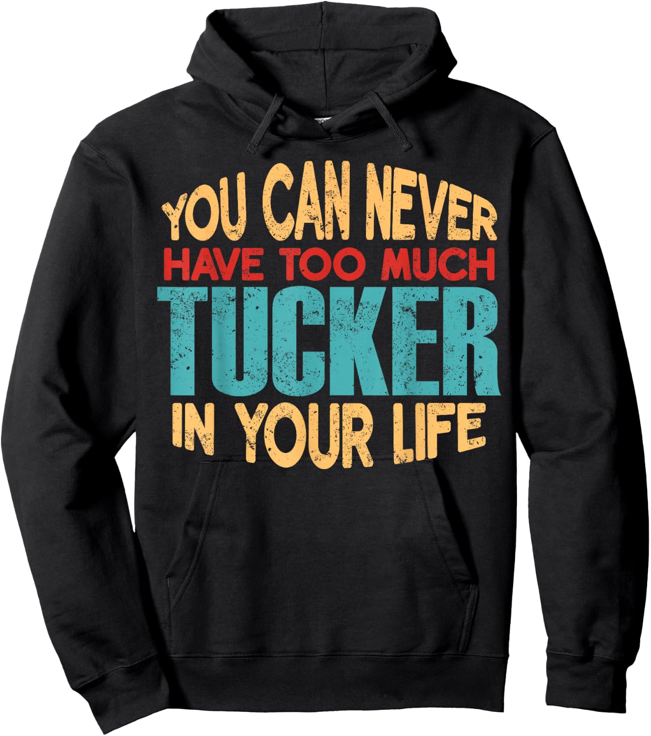 Funny Tucker Personalized First Name Joke Item Hoodie - Hoodie | Black