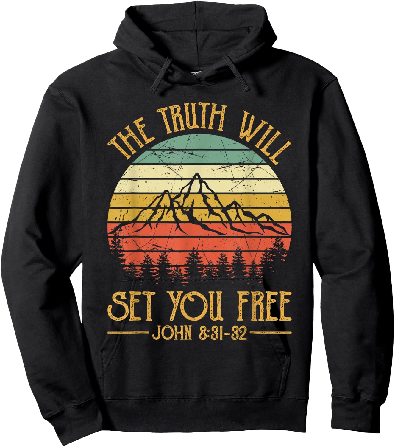 Truth Will Set You Free Kids Christian Hoodie - Hoodie | Black