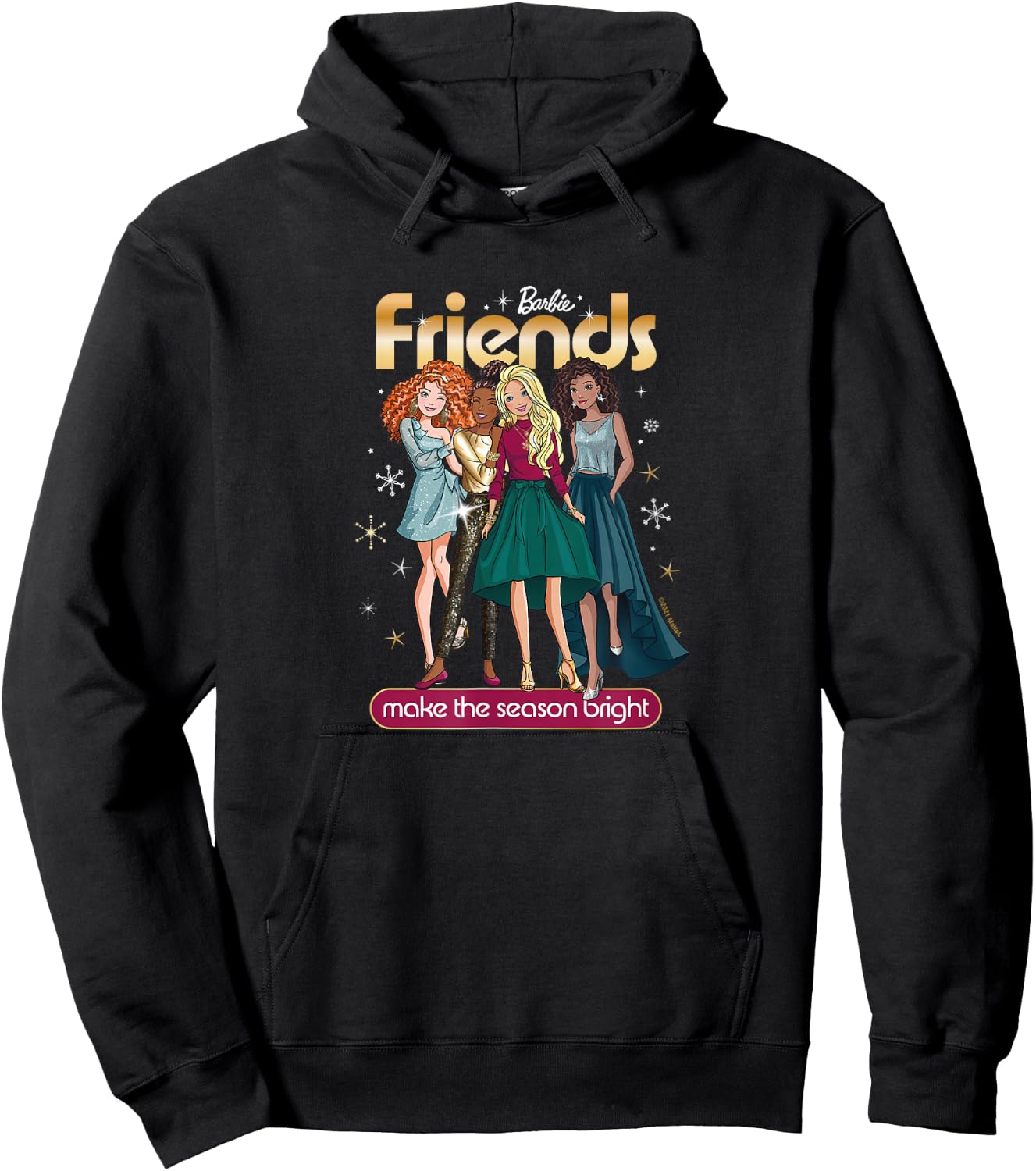 Barbie - Christmas - Friends Season Bright Hoodie - Hoodie | Black
