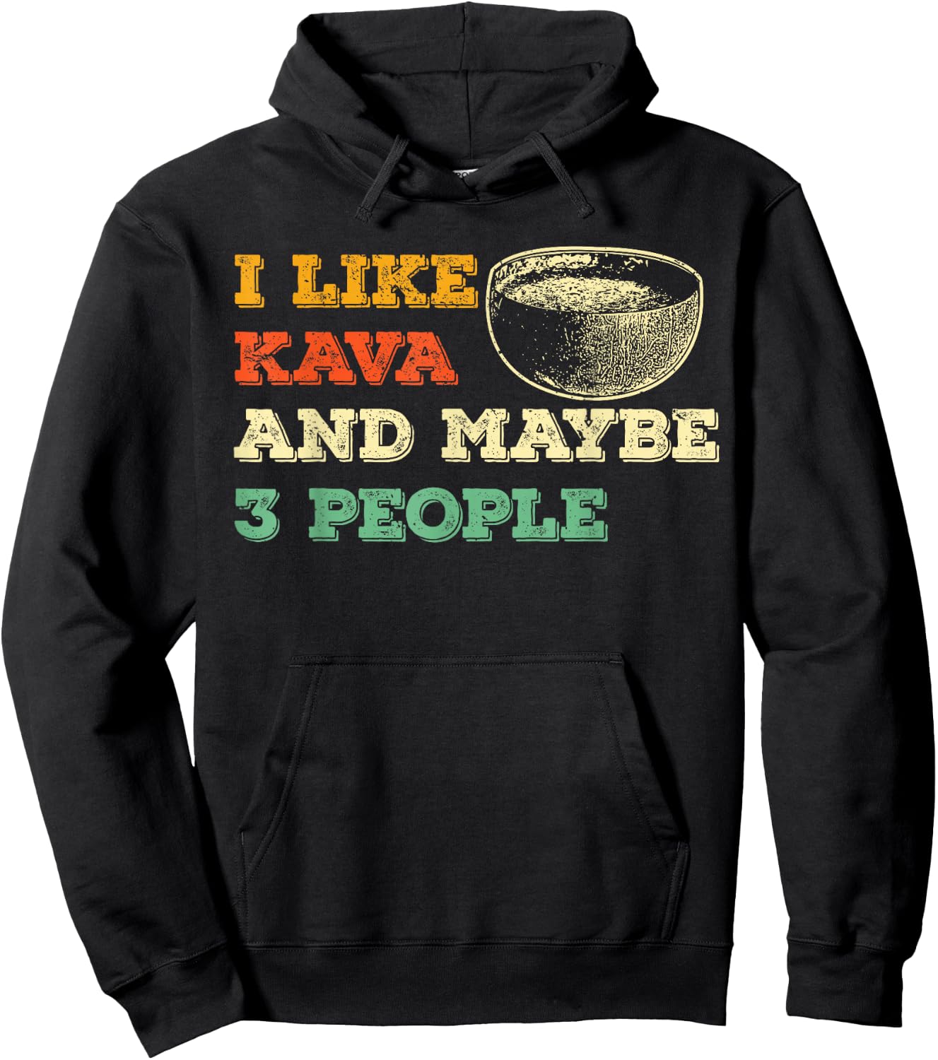 Funny Kava Tea Lovers Kava Bar Drinking Kava Kava Drink Love Hoodie - Hoodie | Black