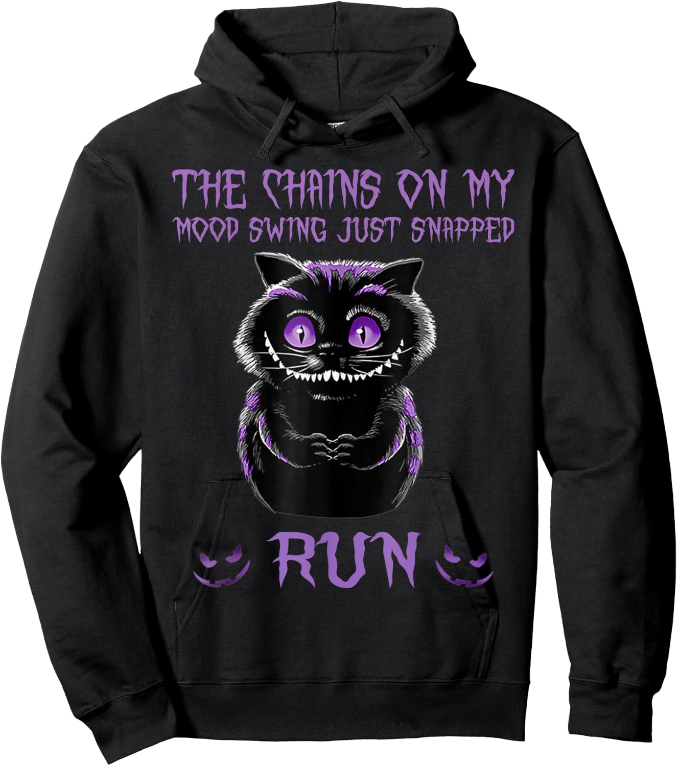 The Chains On My Mood Swing Just Snapped Run Hoodie - Hoodie | Black