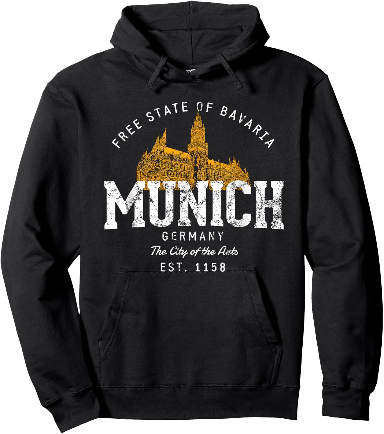 Germany Retro Munich Vintage Hoodie - Hoodie | Black