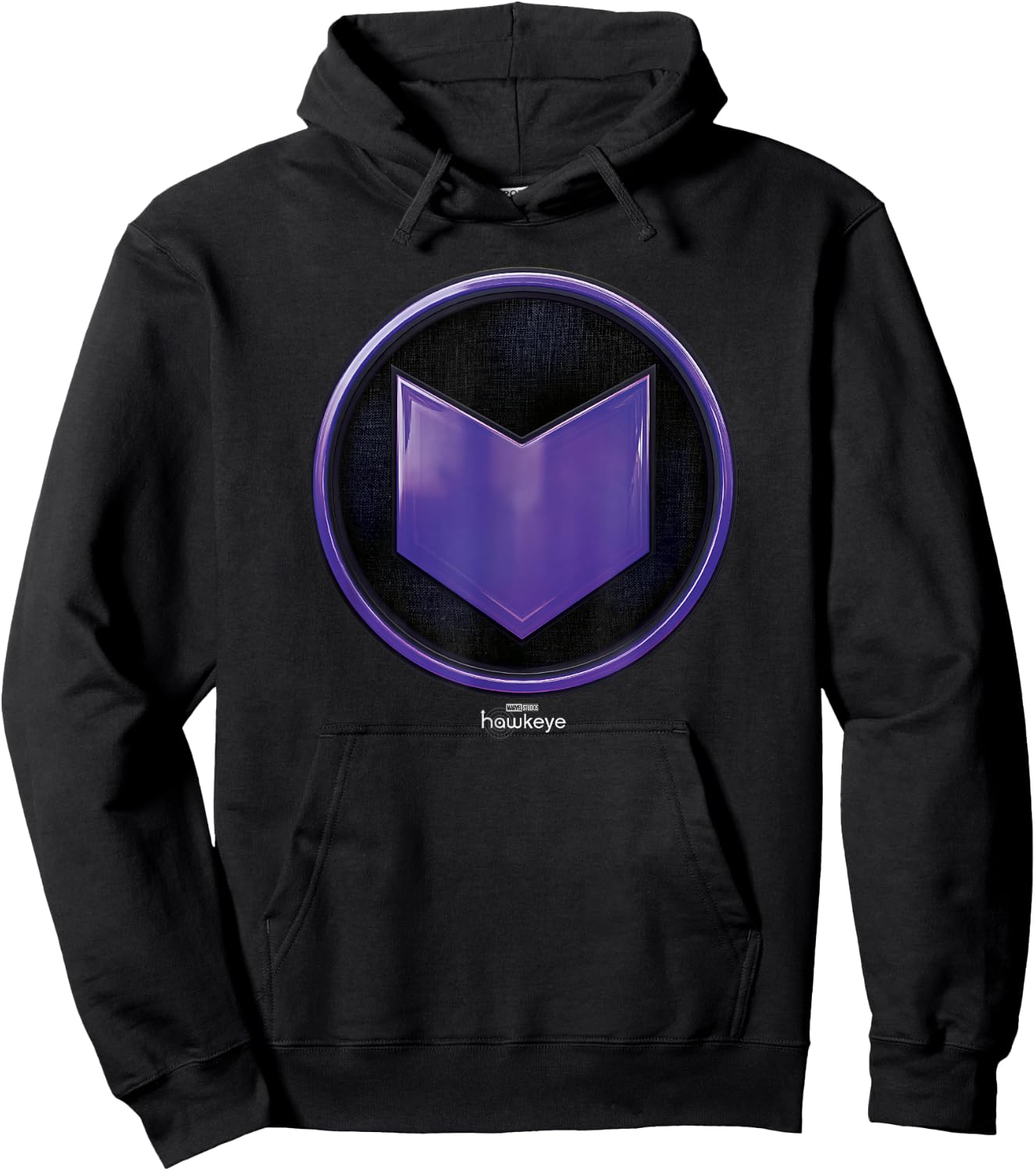 Marvel Hawkeye Arrow Badge Logo Hoodie - Hoodie | Black