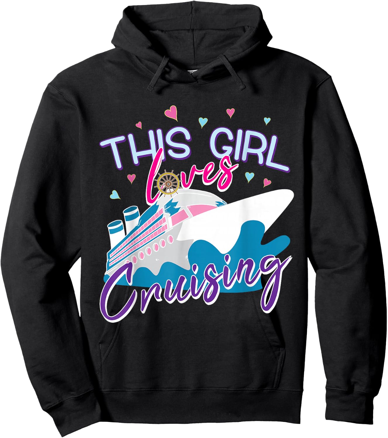 Girls Gone Cruising Cruise Ship Vacation Hoodie - Hoodie | Black