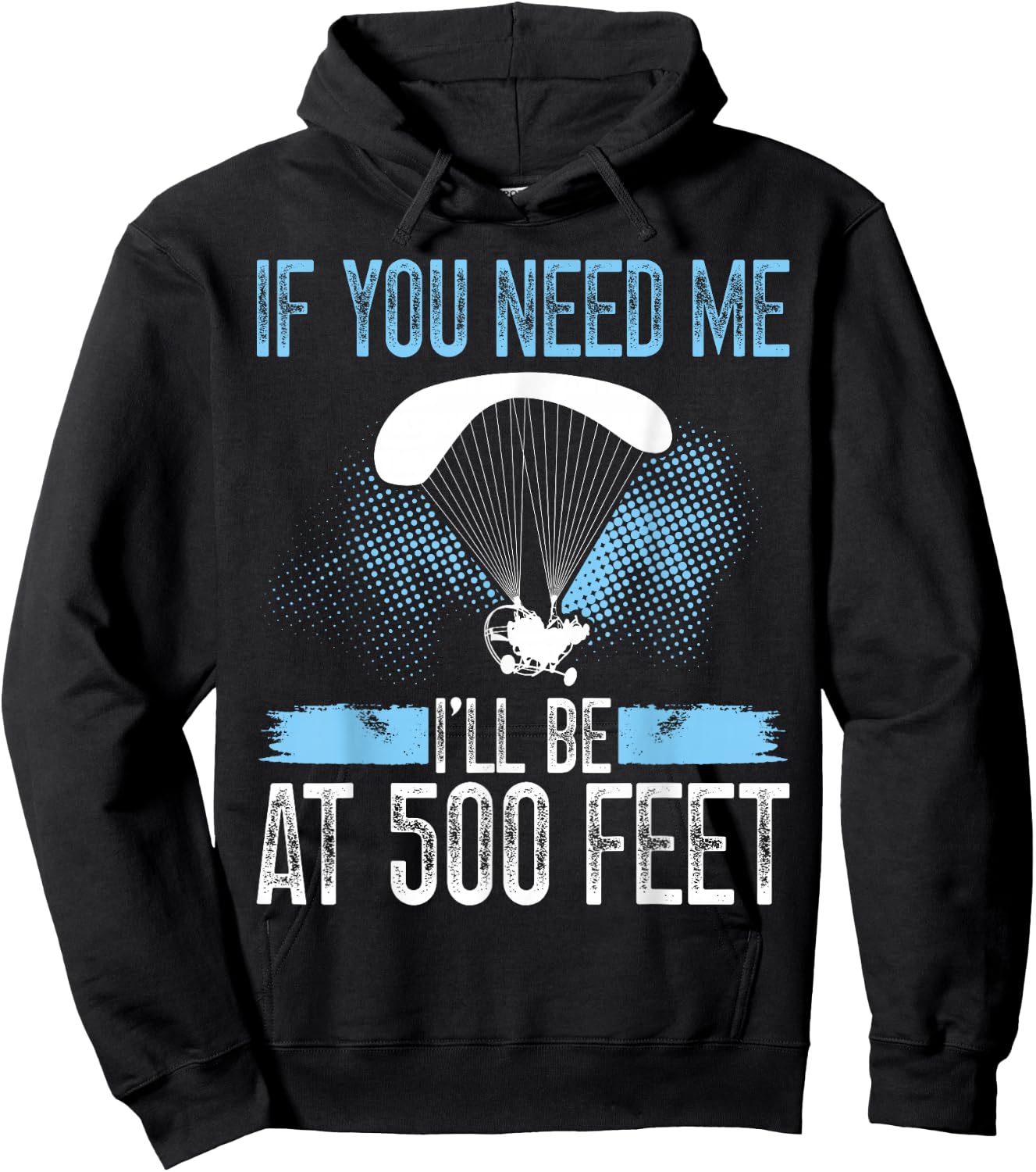 Paramotor Pilot Equipment Paragliding Kit Paramotoring Hoodie - Hoodie | Black