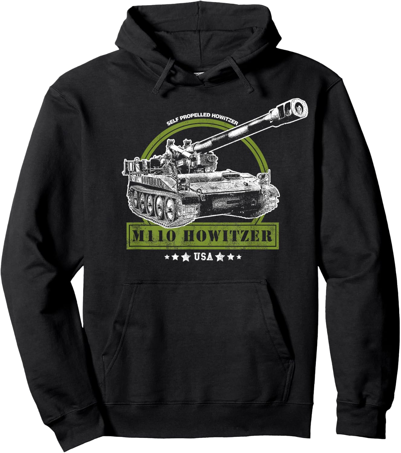 M110 Self-Propelled Howitzer Hoodie - Hoodie | Black