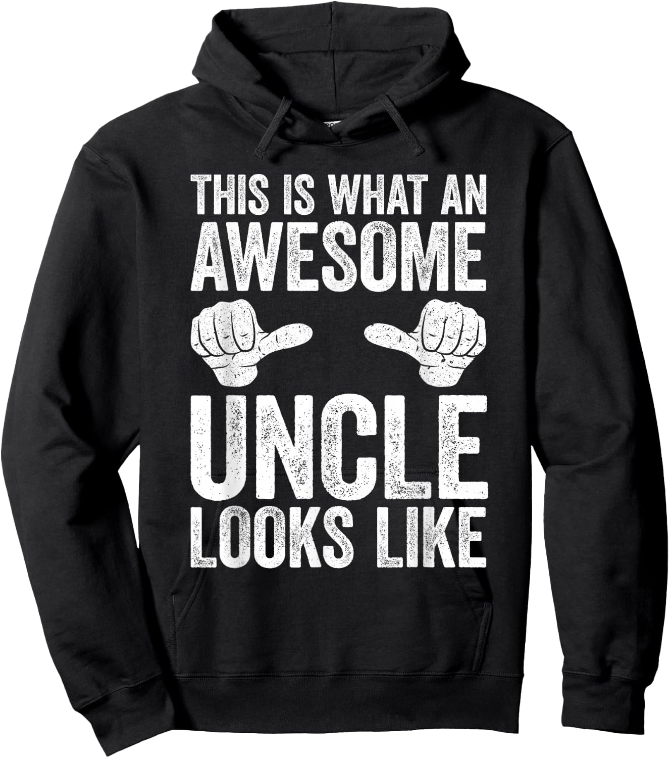 This Is What An Awesome Uncle Looks Like Shirt Men Hoodie - Hoodie | Black