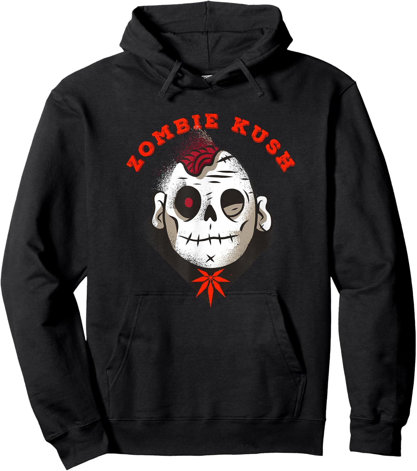 Zombie Kush Cannabis Weed Marijuana Strain Stoner Style Hoodie - Hoodie | Black