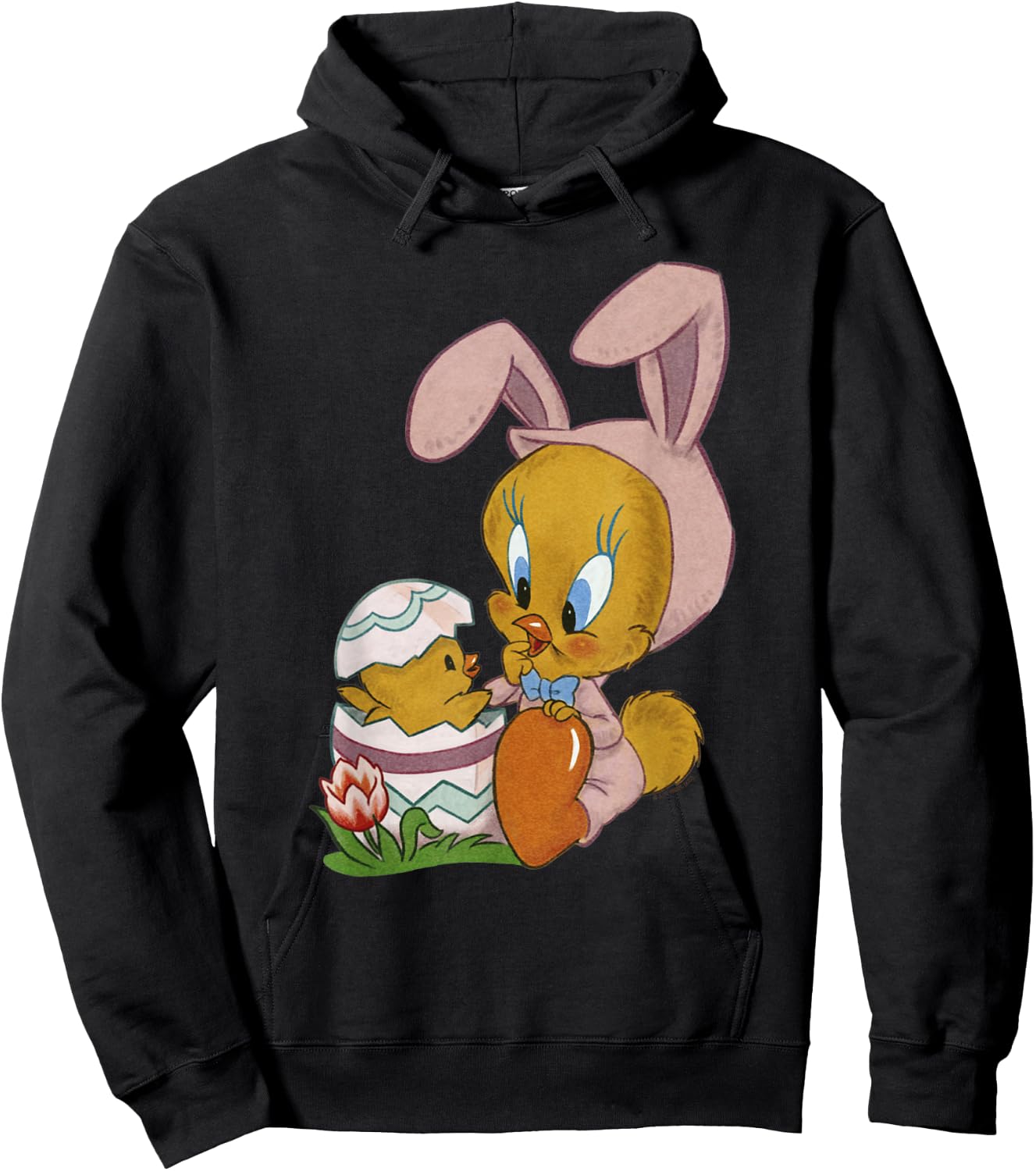 Looney Tunes Easter Bunny Tweety Bird Hoodie - Hoodie | Black