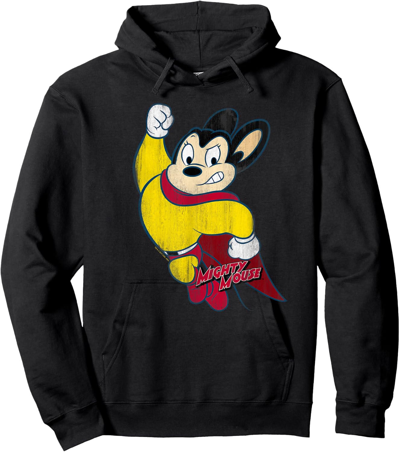Mighty Mouse Classic Hero Hoodie - Hoodie | Black