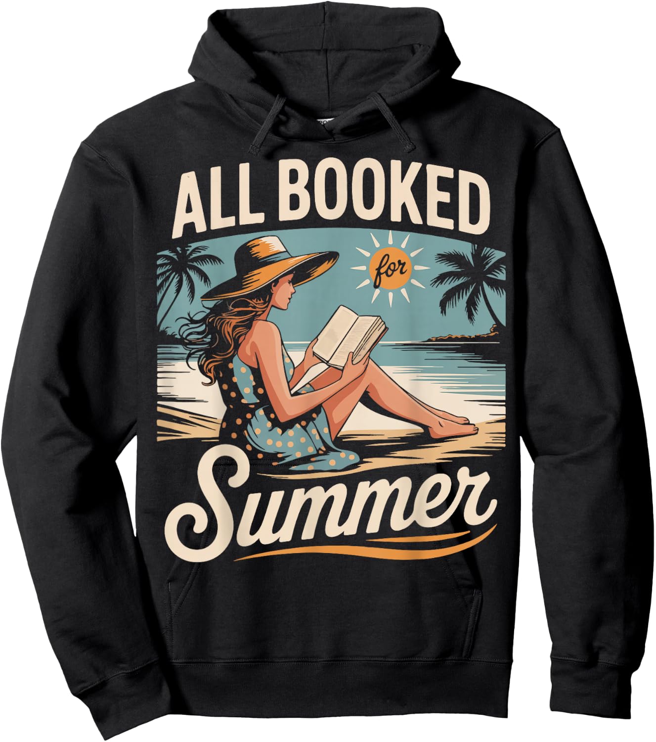 All Booked For Summer Hoodie - Hoodie | Black