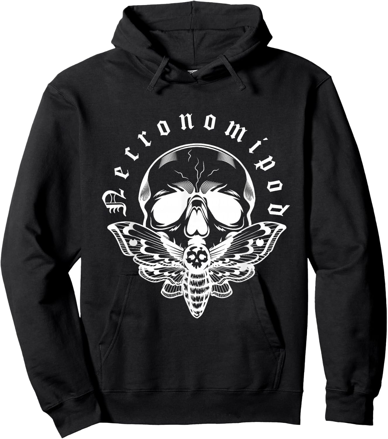 Necronomipod Moth Hoodie - Hoodie | Black
