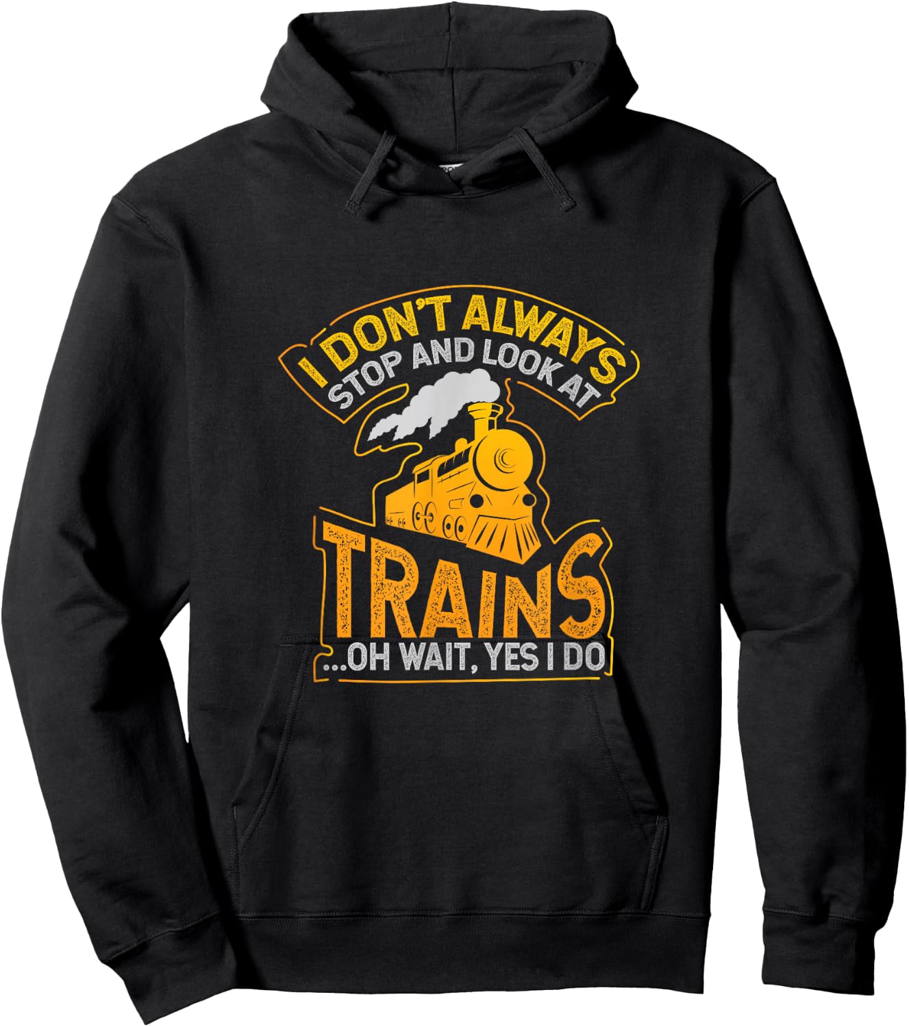 Ich halte nicht immer und schaue nach dem Zug Hoodie - Hoodie | Black