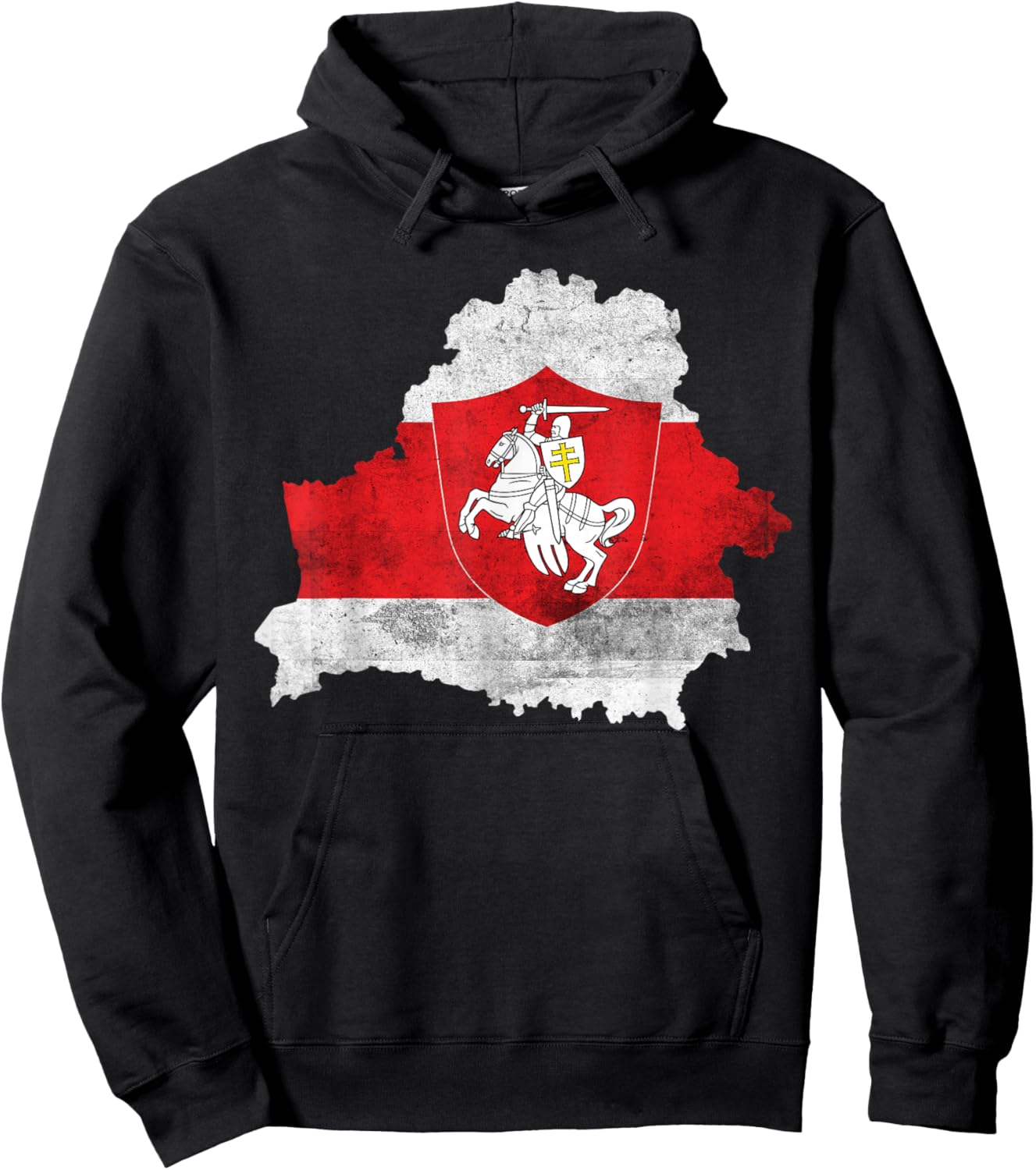 Belarus Pogonya White Red White Flag Protest Symbol Hoodie - Hoodie | Black