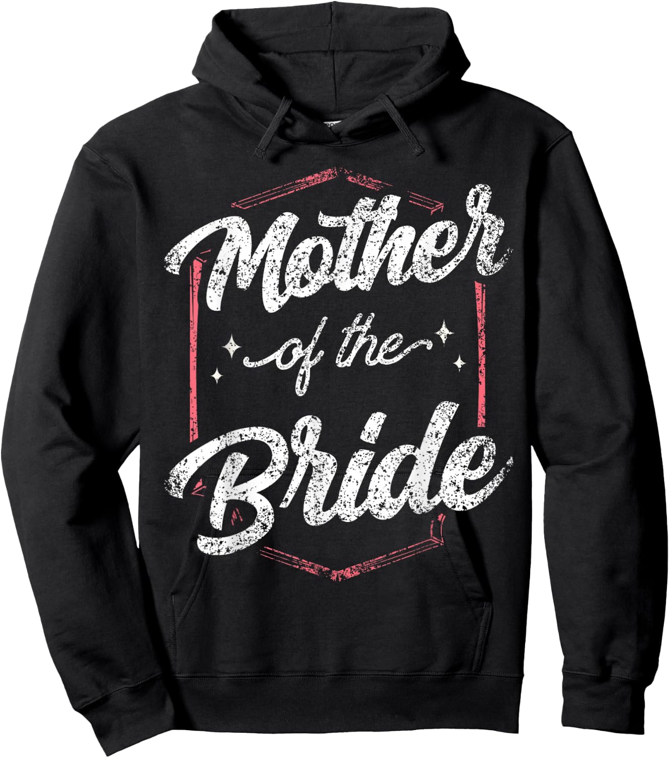 Mother Of The Bride Wedding Bachelorette Party Cute Mom Hoodie - Hoodie | Black