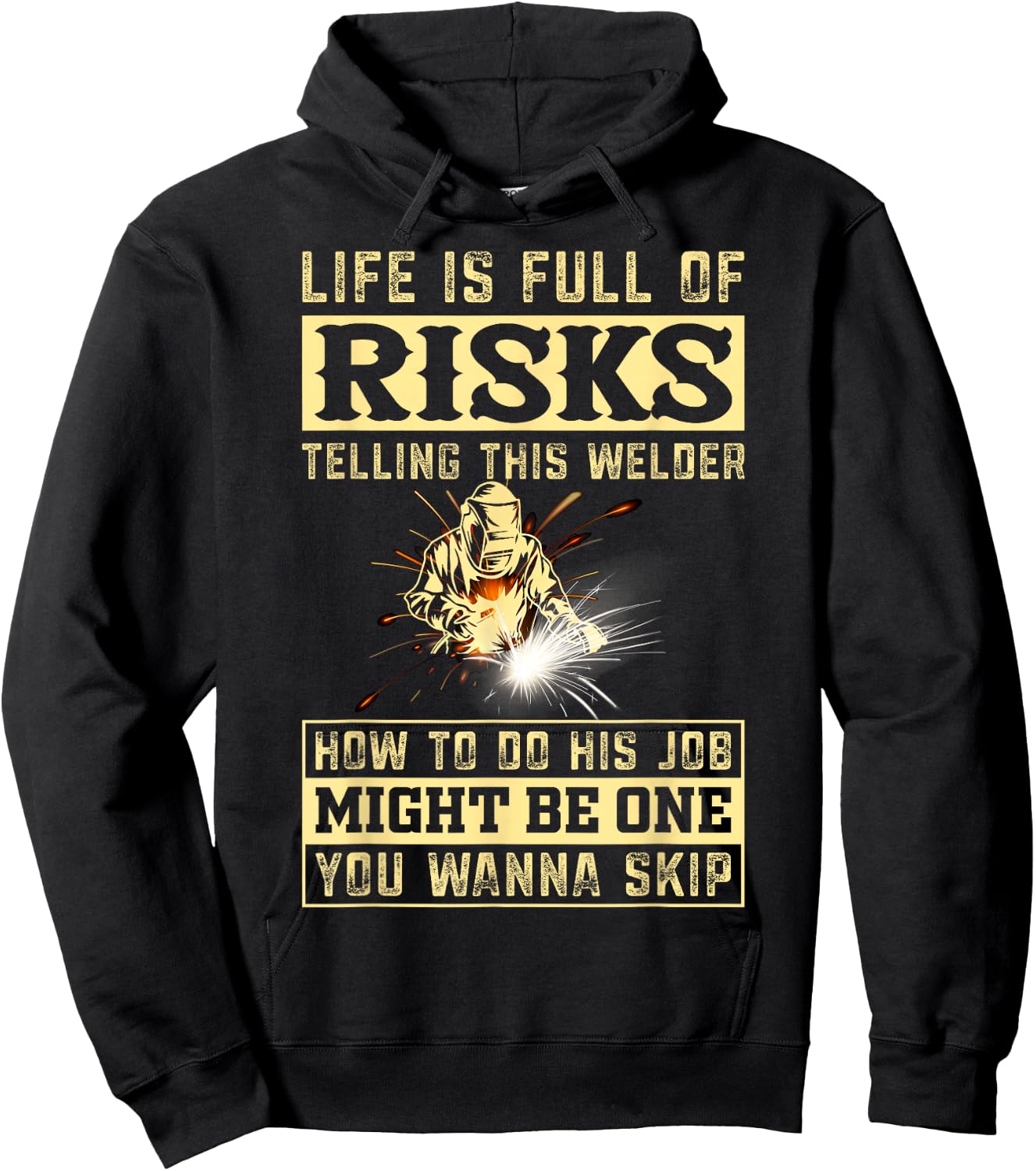 Funny Welding Gear Welder Men Small Hoodie - Hoodie | Black