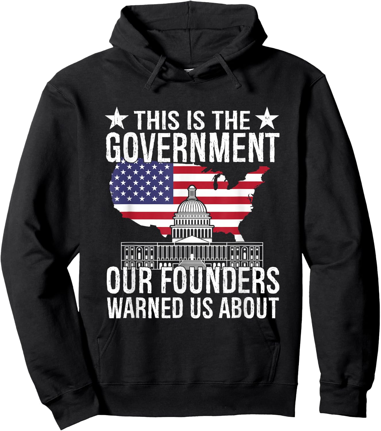 This is The Government Our Founders Warned Us About Hoodie - Hoodie | Black