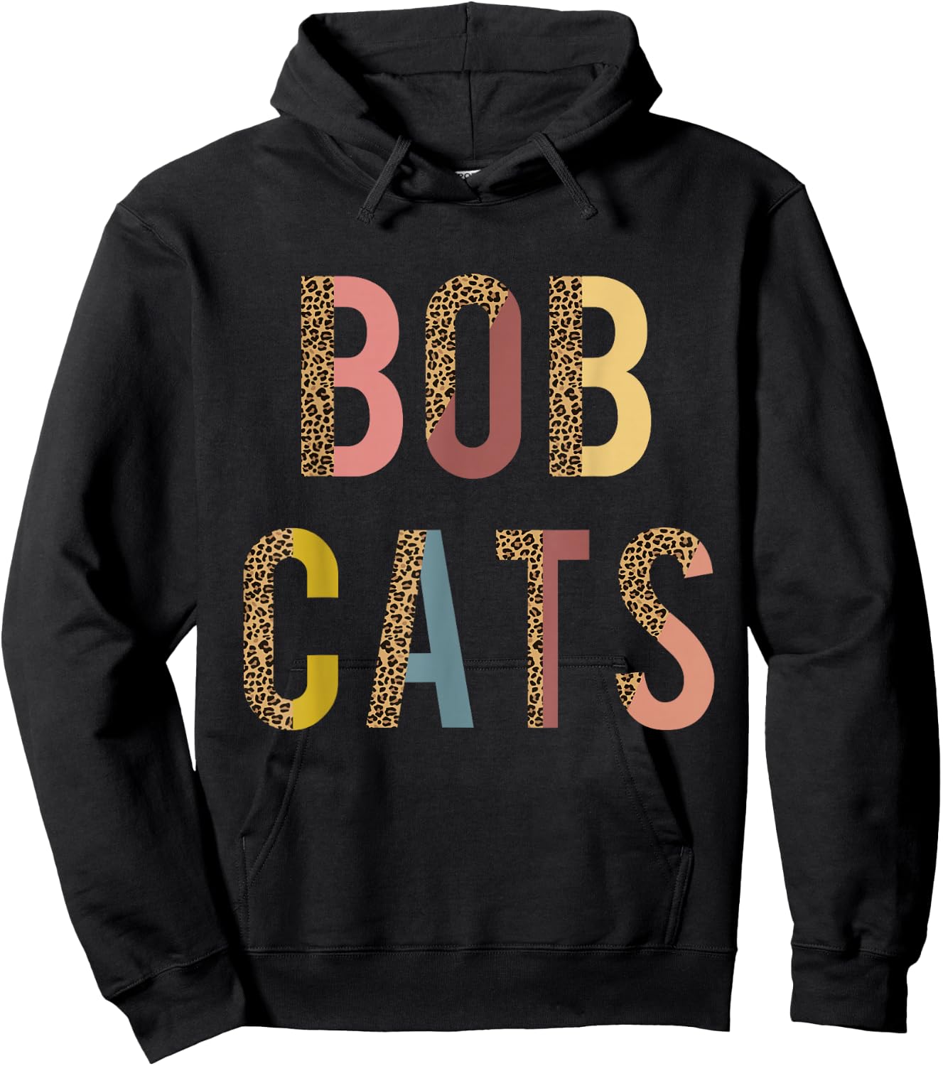 Bobcats Team spirit School Sports Fan Mascot Teacher Mom Hoodie - Hoodie | Black