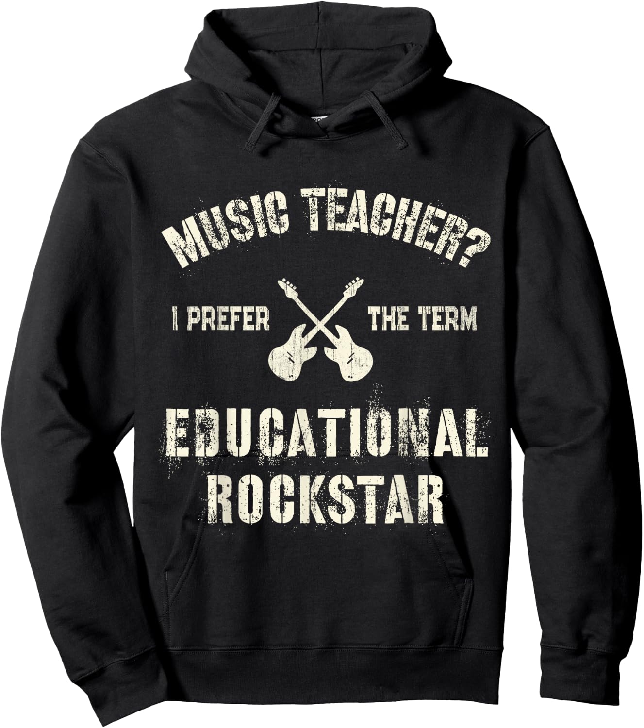 MUSIC TEACHER I Prefer the Term EDUCATIONAL ROCKSTAR Teach Women Hoodie - Hoodie | Black