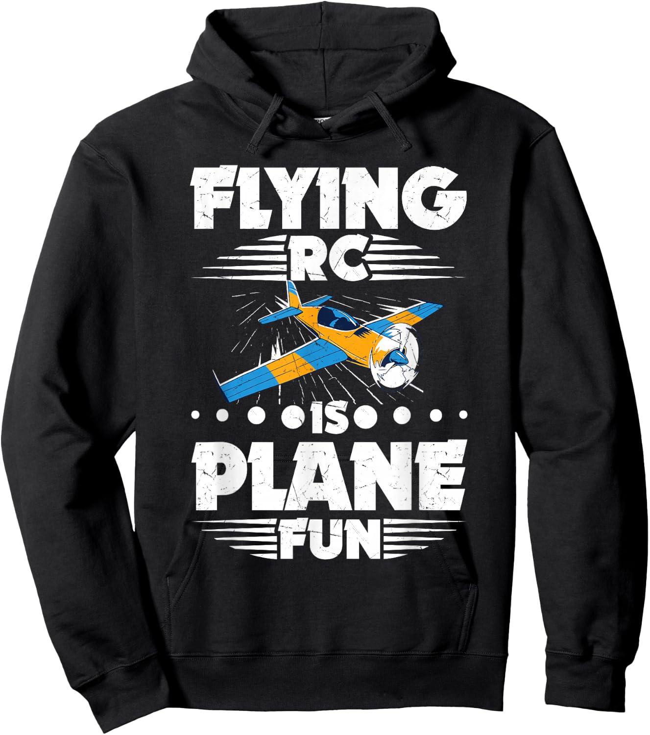 RC Aircraft Flyer RC Plane Model Test Pilot Hoodie - Hoodie | Black
