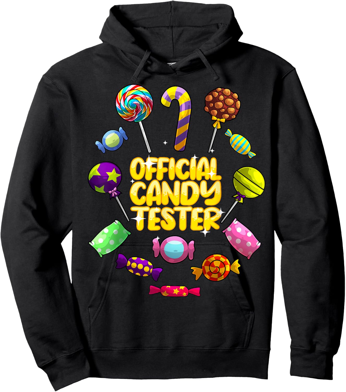 Cool Candy for Boys Girls Kids Bar Lollipop Halloween Sweets Hoodie - Hoodie | Black