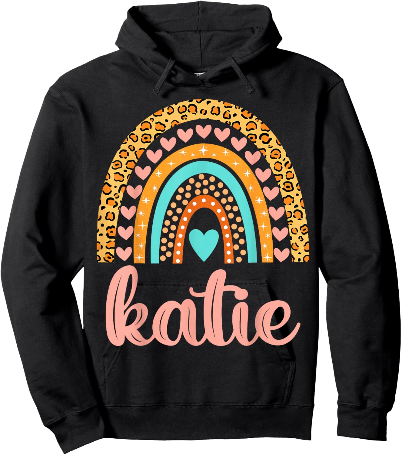 Katie Katie Name Birthday Shirt Gift Hoodie - Hoodie | Black
