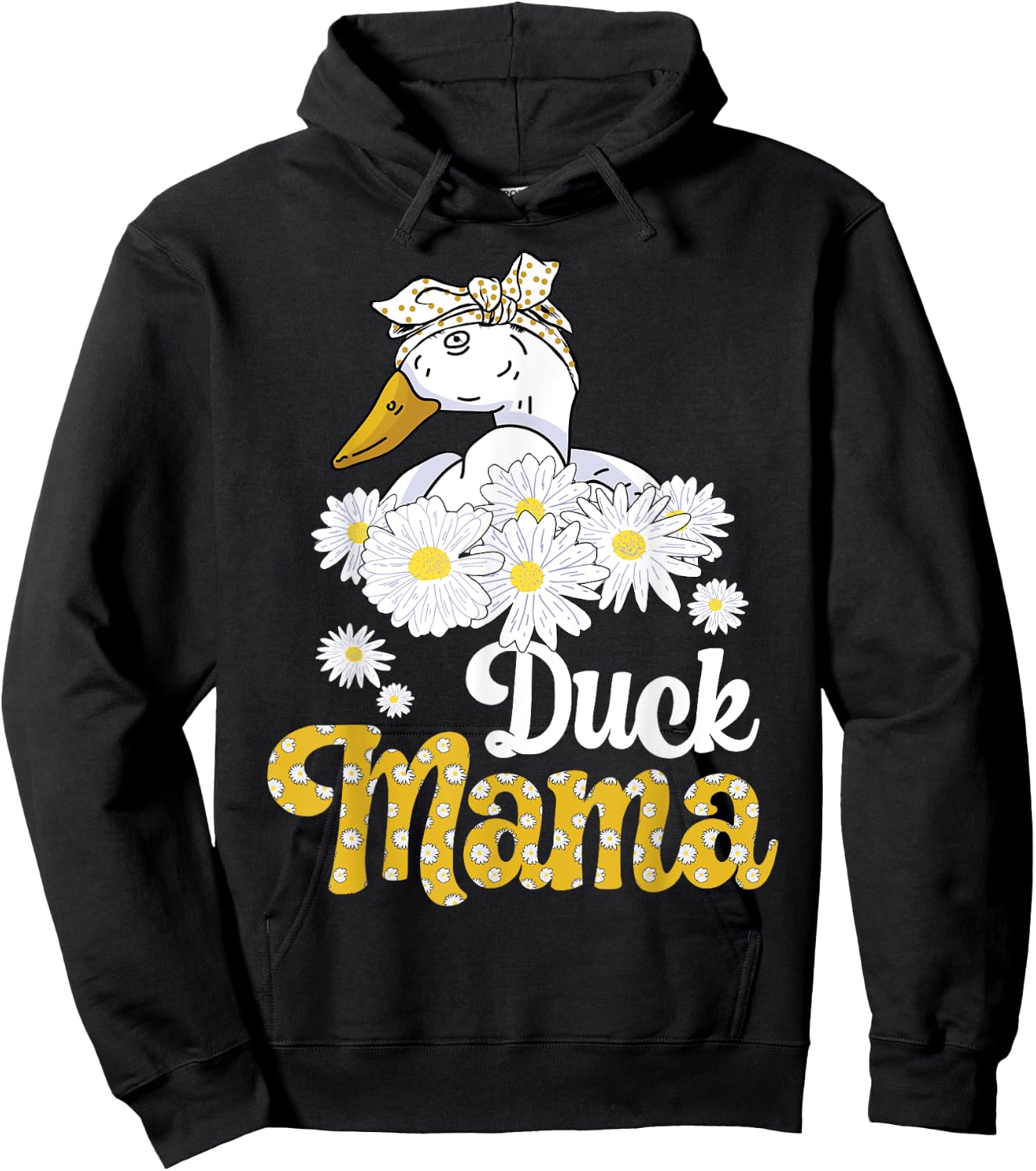Duck Mama Funny Duck Lover Owner Farmer Hoodie - Hoodie | Black