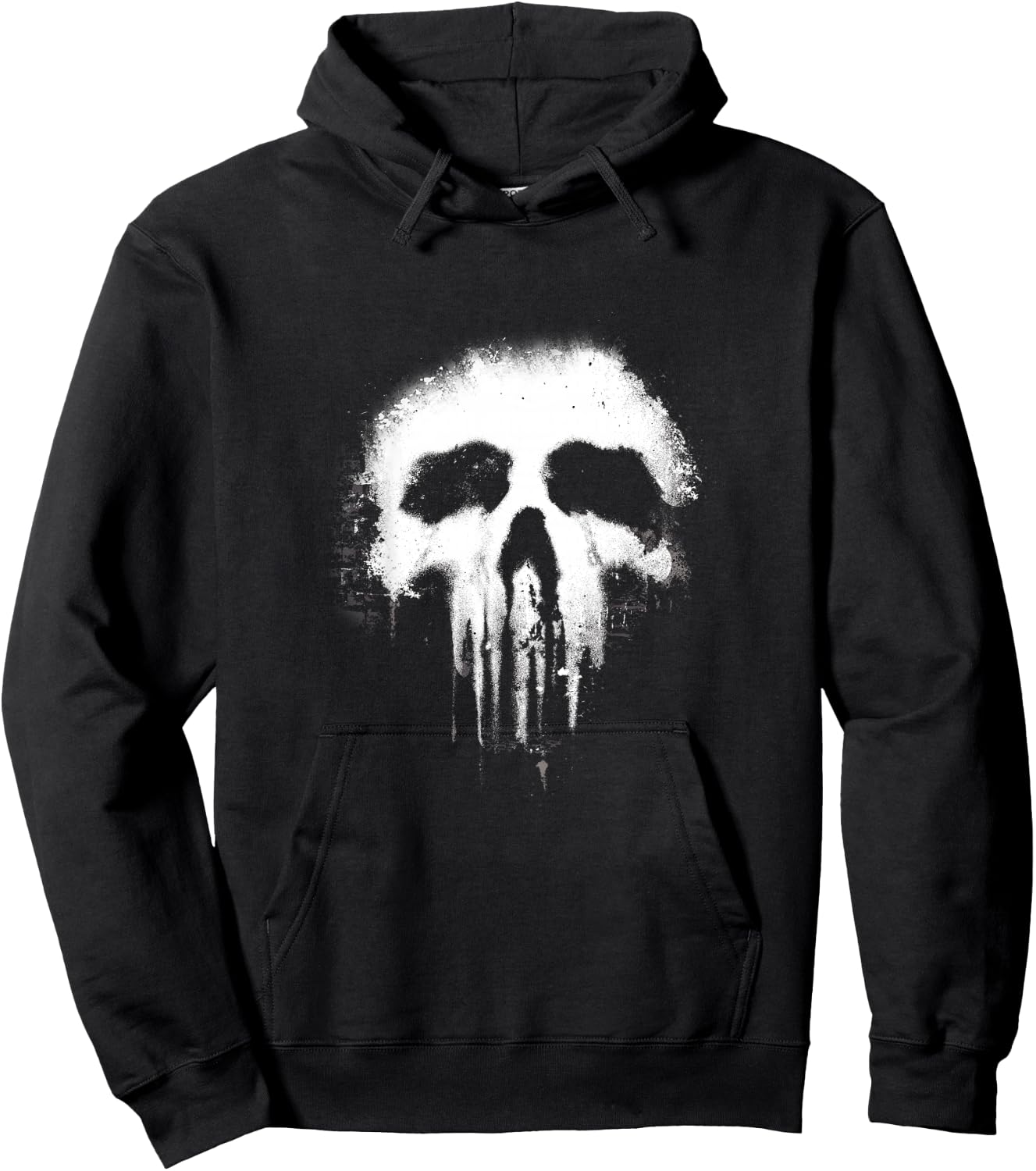 Kids Marvel The Punisher Grunge Skull Logo Kids Graphic Hoodie - Hoodie | Black