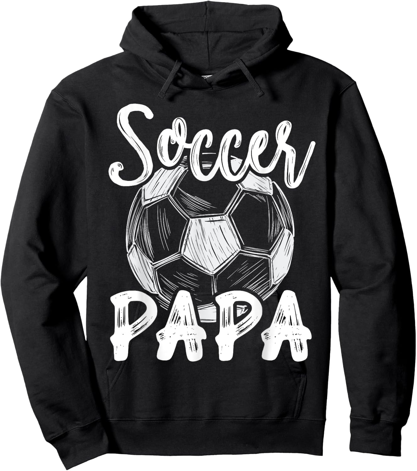 Soccer Papa Family Matching Team Player Soccer Ball Hoodie - Hoodie | Black