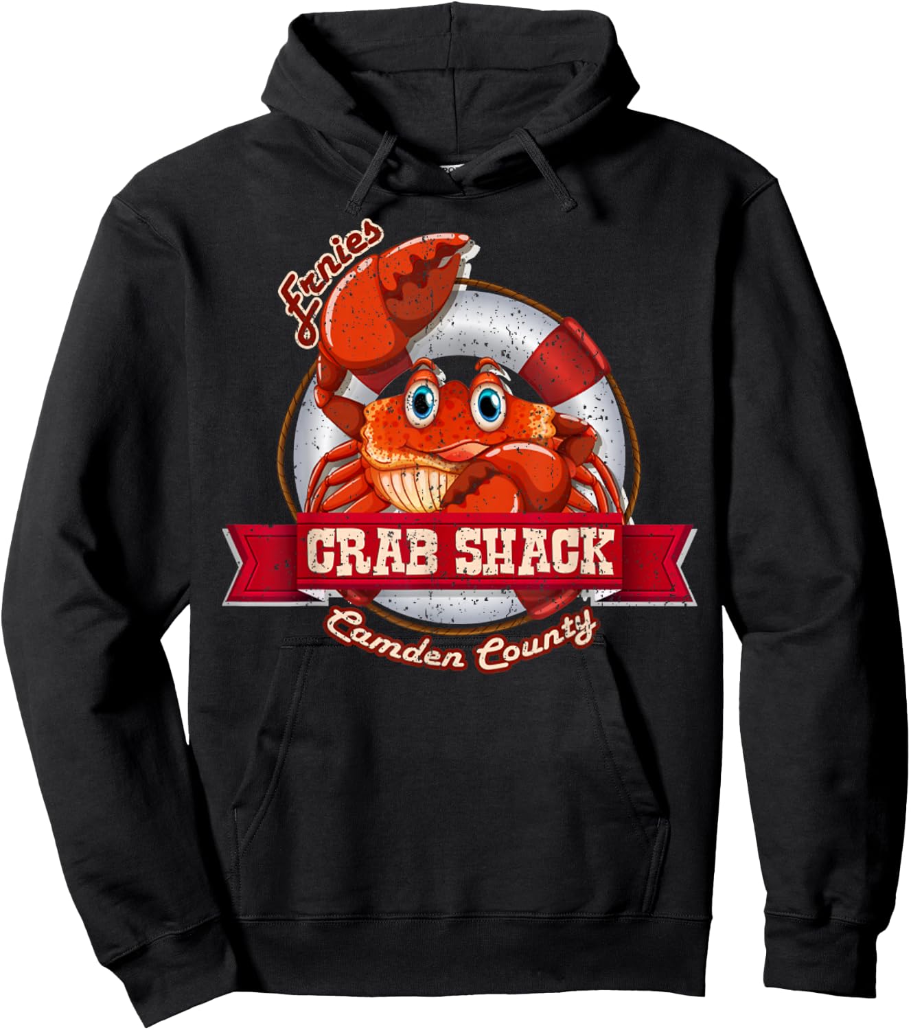 Vintage The Crab Shack From My Name Is Earl Hoodie - Hoodie | Black