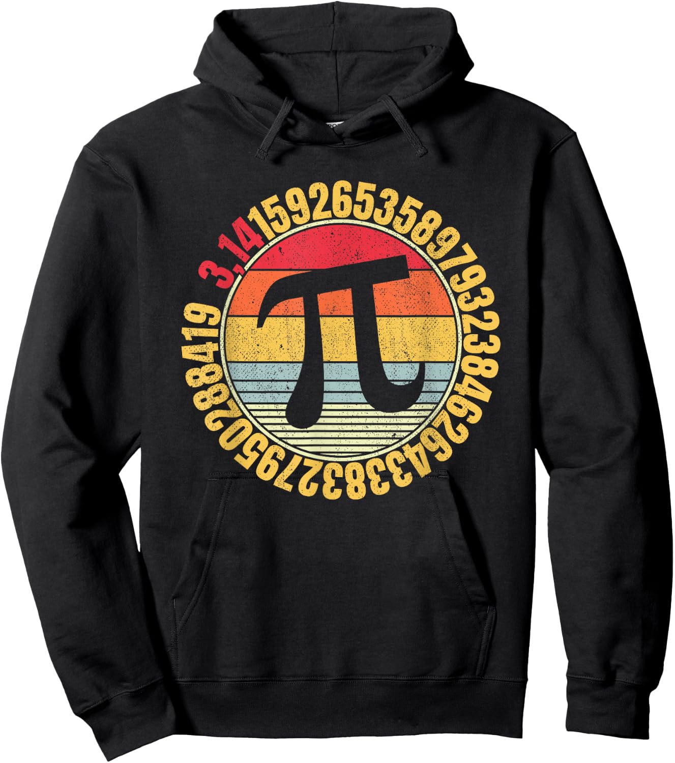 Nerdy Math Pi Symbol Mathlete Hoodie - Hoodie | Black