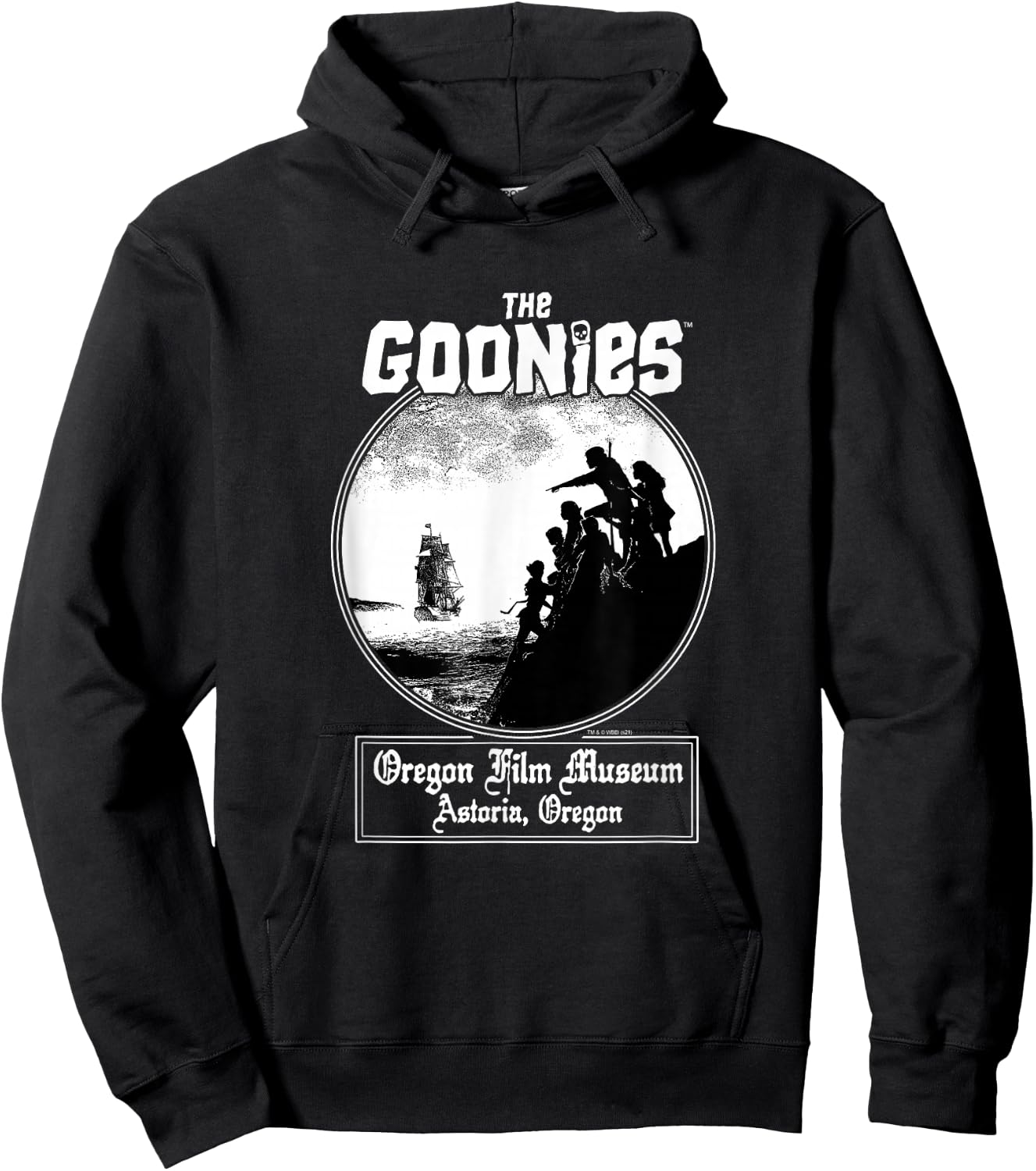 The Goonies Oregon Film Museum Astoria, Oregon Movie Hoodie - Hoodie | Black