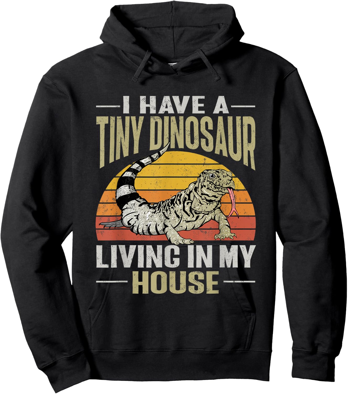 Tegu Lizard Reptile Herpetologist Hoodie - Hoodie | Black