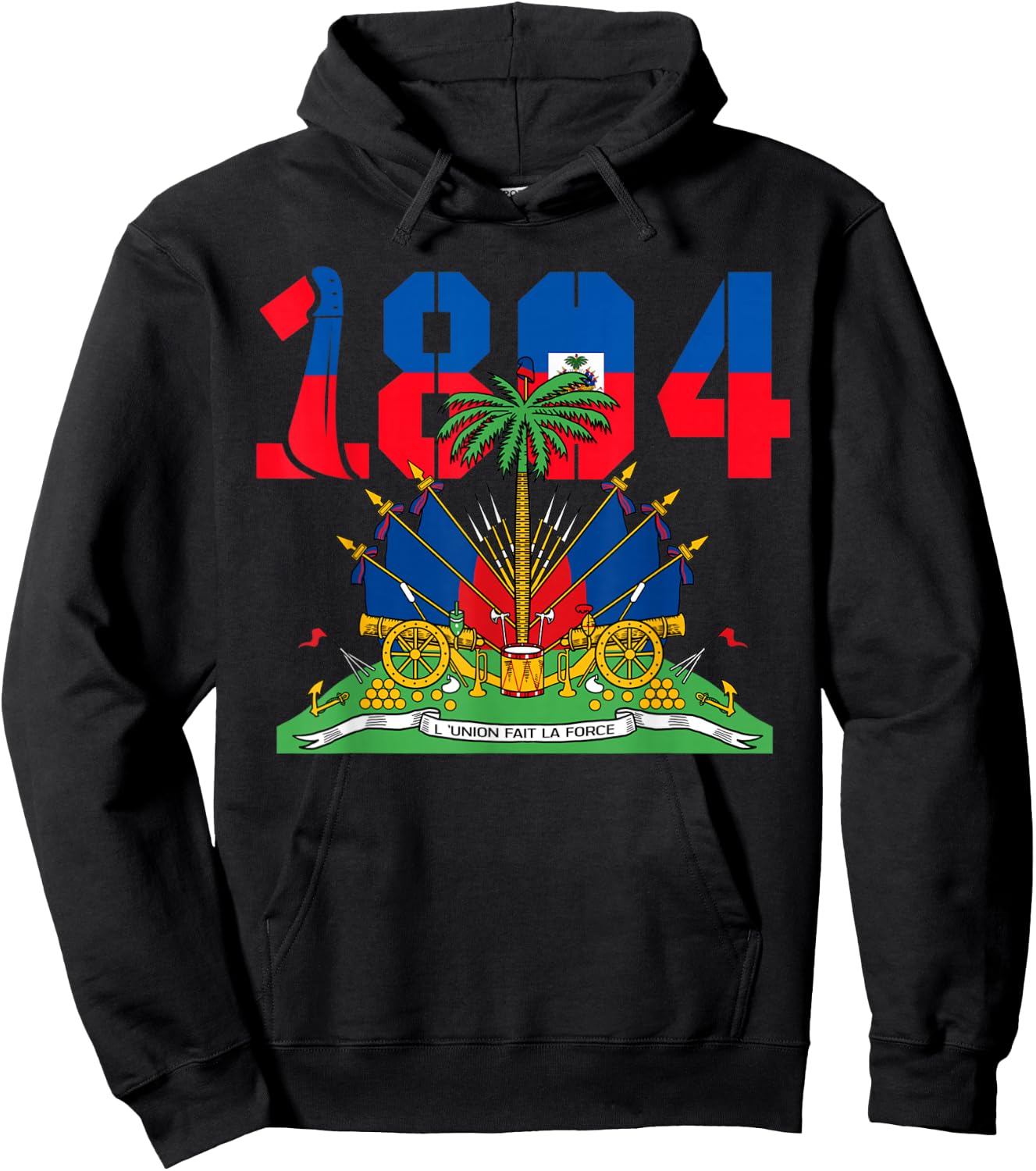 Haitian Revolution 1804 Flag Day Hoodie - Hoodie | Black