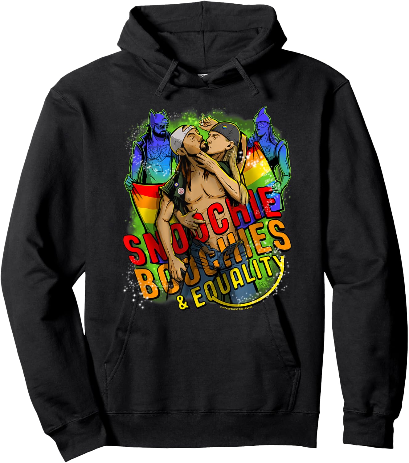 Jay and Silent Bob Pride Snoochie Boochies & Equality Hoodie - Hoodie | Black