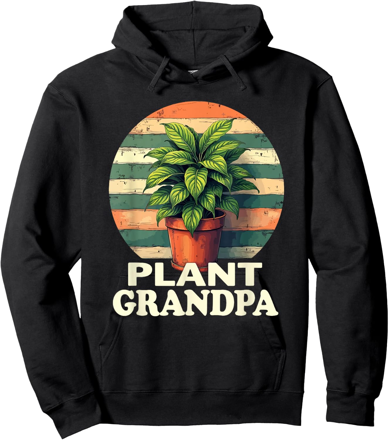 Plant Grandpa Nature Botanical Gardener Plant Gardening Hoodie - Hoodie | Black
