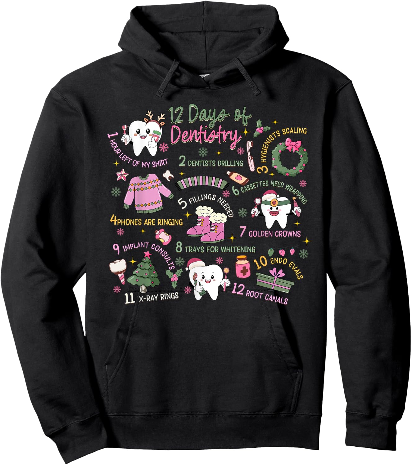 T-Shirt Hoodie - Hoodie | Black
