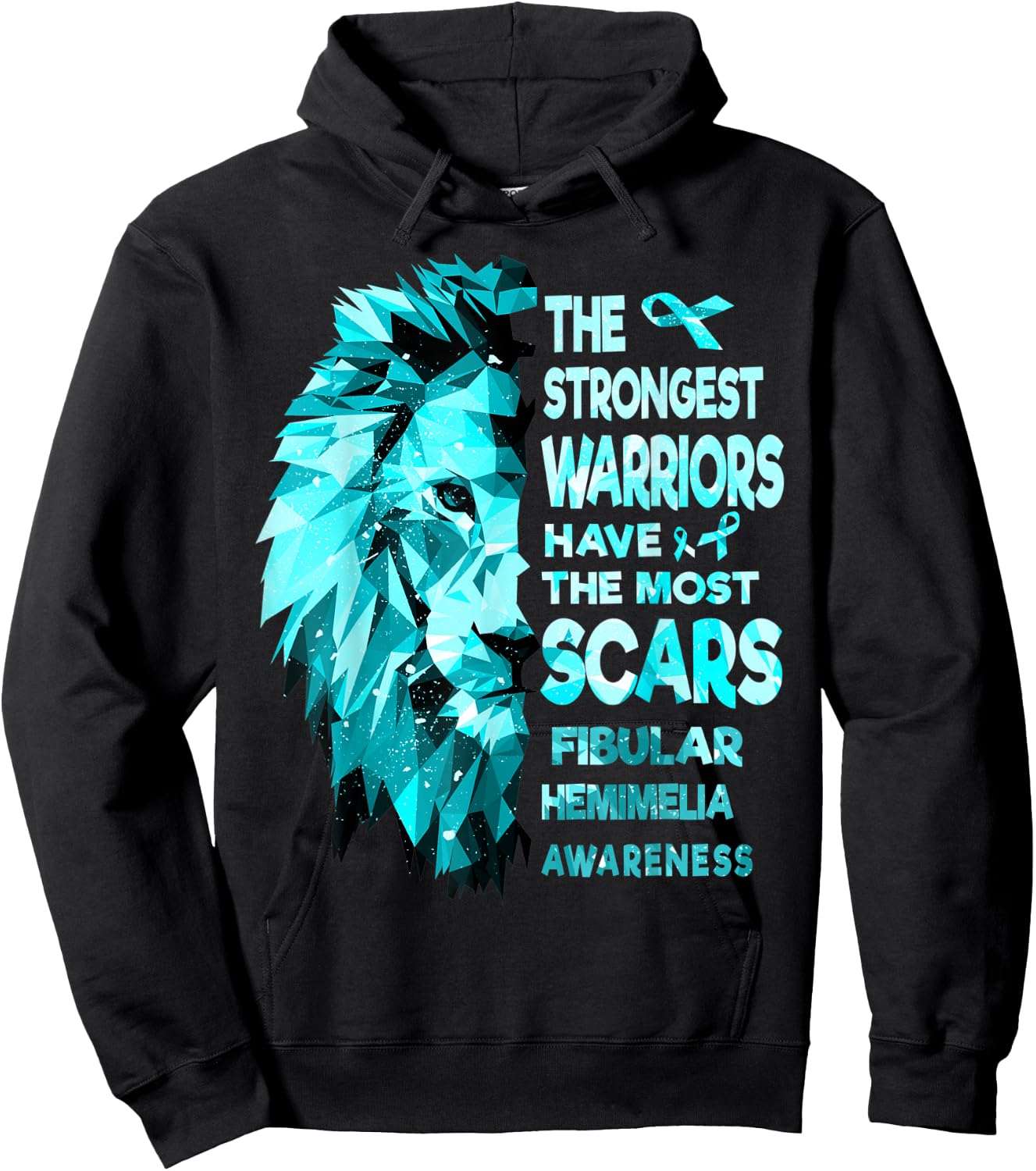 The Strongest Fibular Hemimelia Warriors Have The Most Scars Hoodie - Hoodie | Black