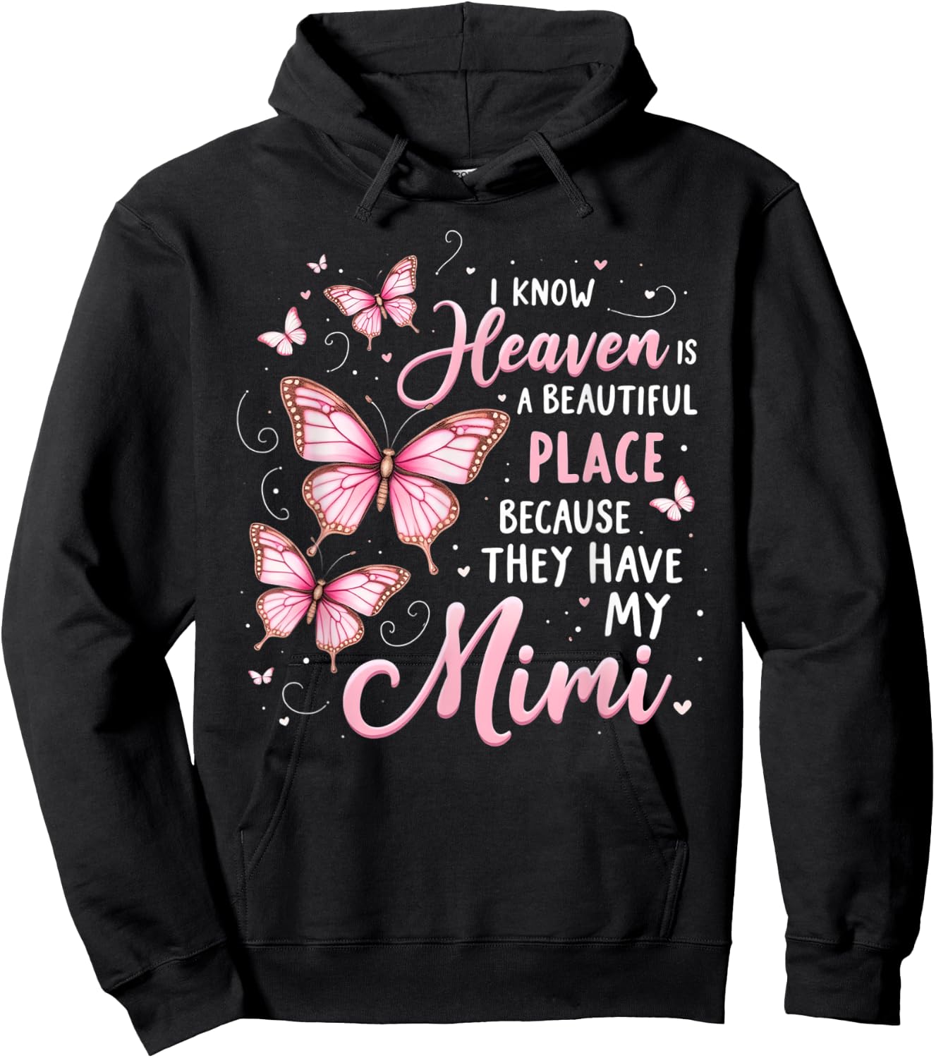 Mimi Is My Guardian Angel In Heaven Memorial Day Men Women Hoodie - Hoodie | Black
