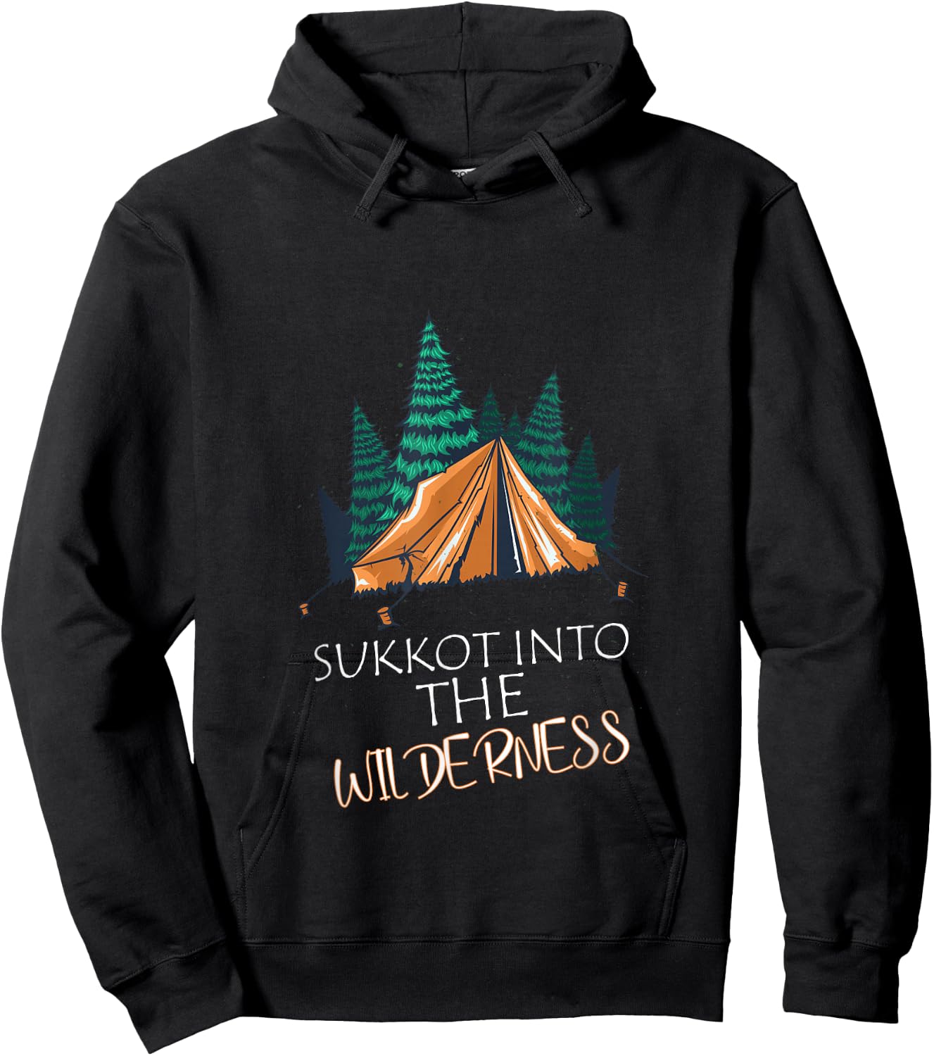 Sukkot into The Wilderness Biblical Feast Hoodie - Hoodie | Black