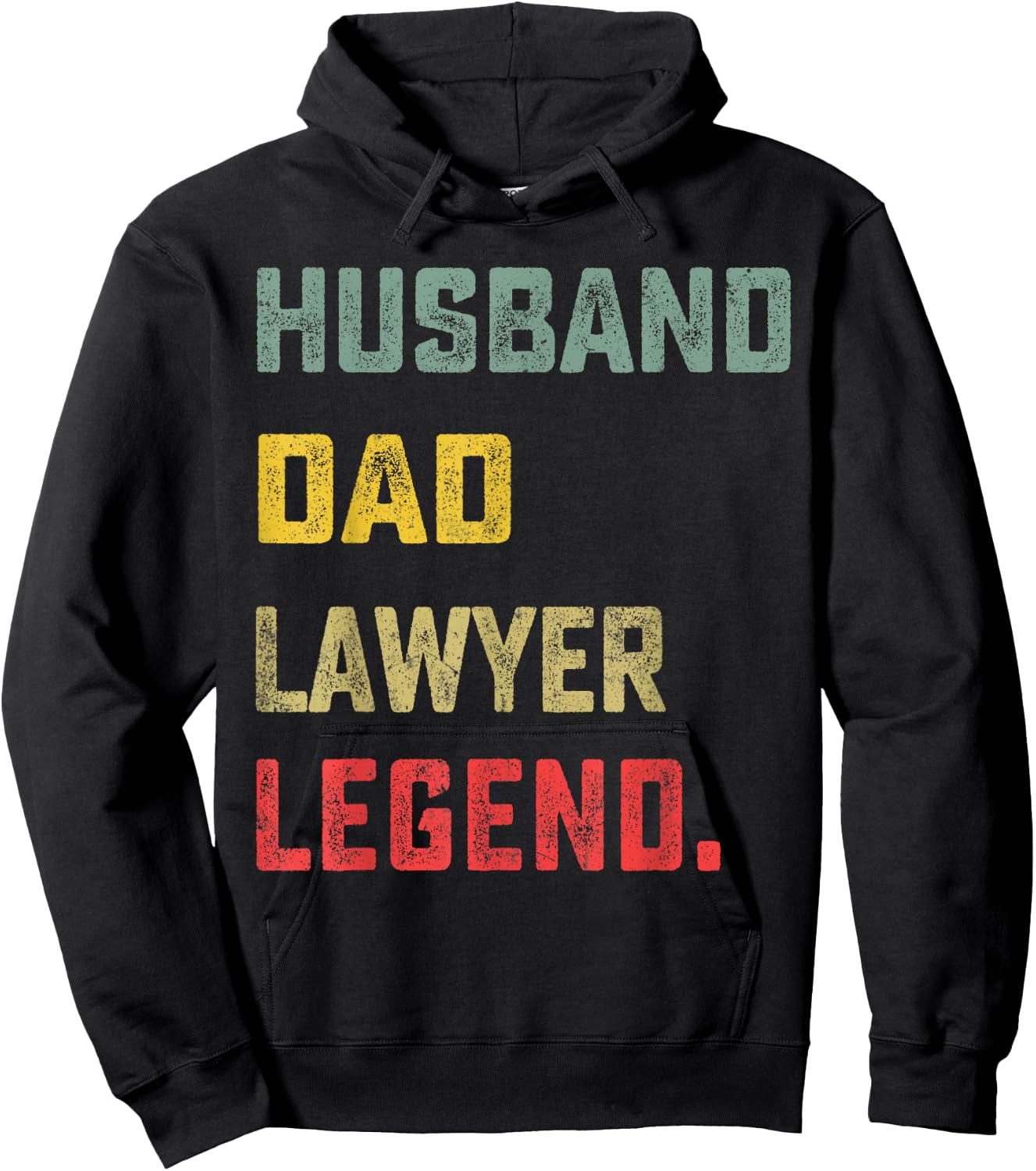 Husband, Dad, Lawyer, Legend Father's Day Funny Hoodie - Hoodie | Black