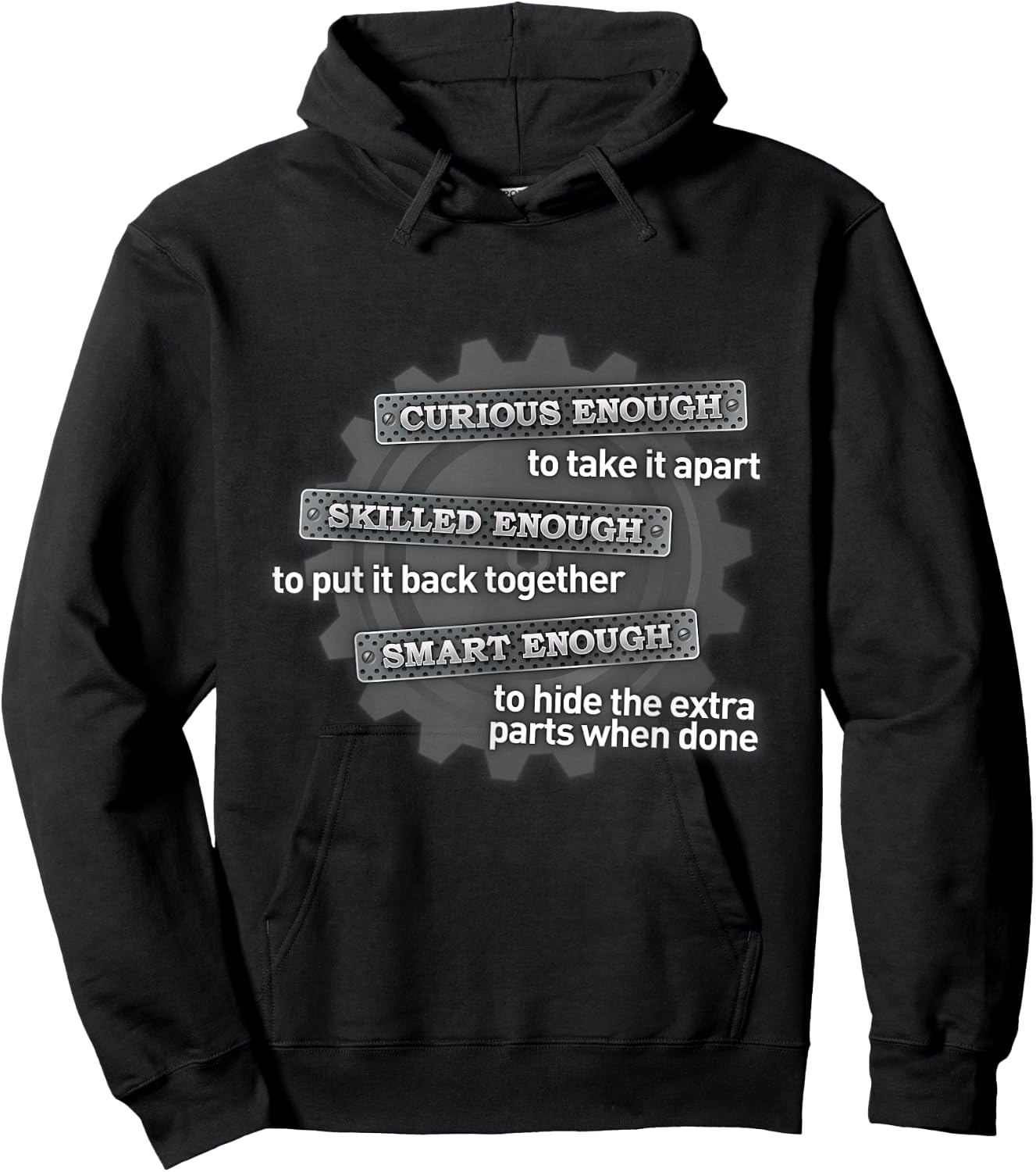 Curious enough to take it apart Hoodie - Hoodie | Black