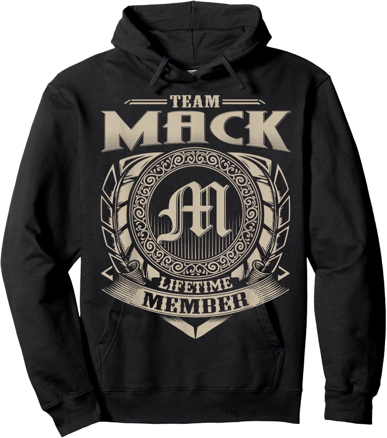 Team MACK Lifetime Member Vintage MACK Family Hoodie - Hoodie | Black