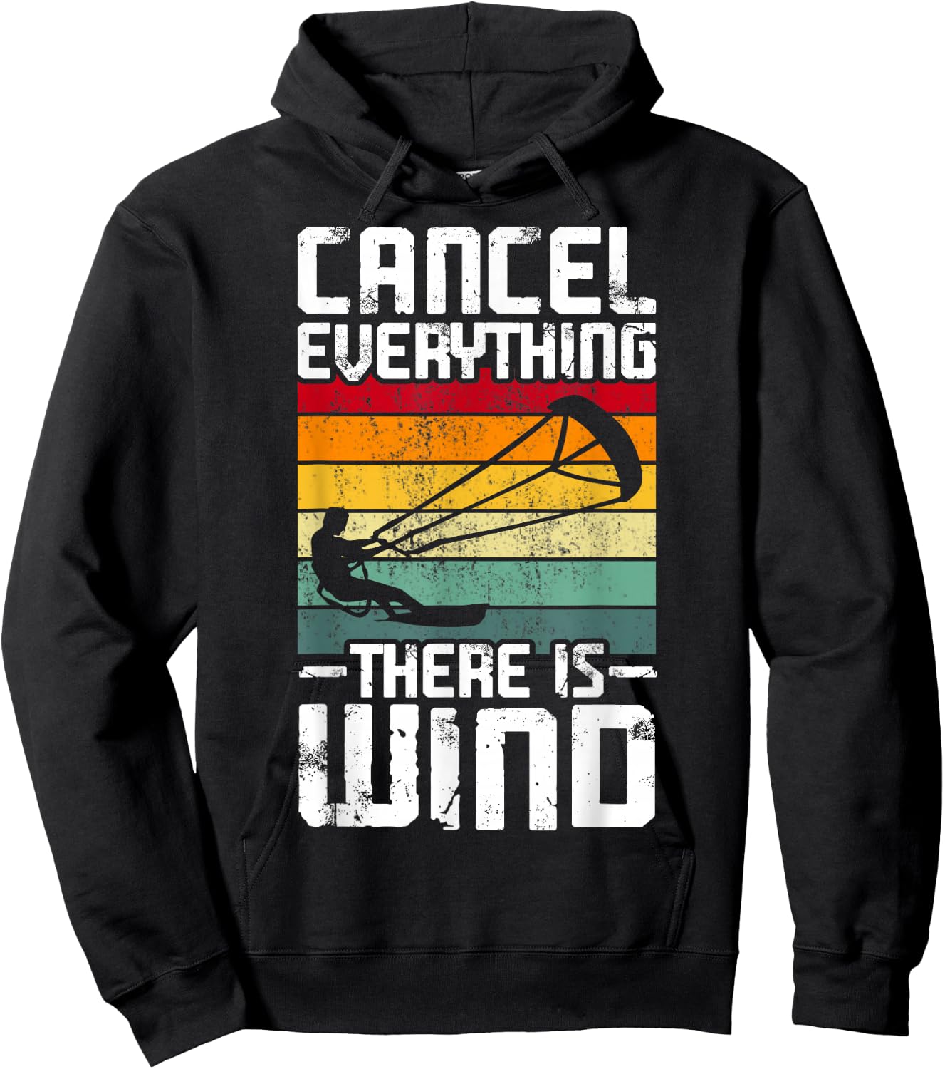 Cancel everything, there is wind. Hoodie - Hoodie | Black