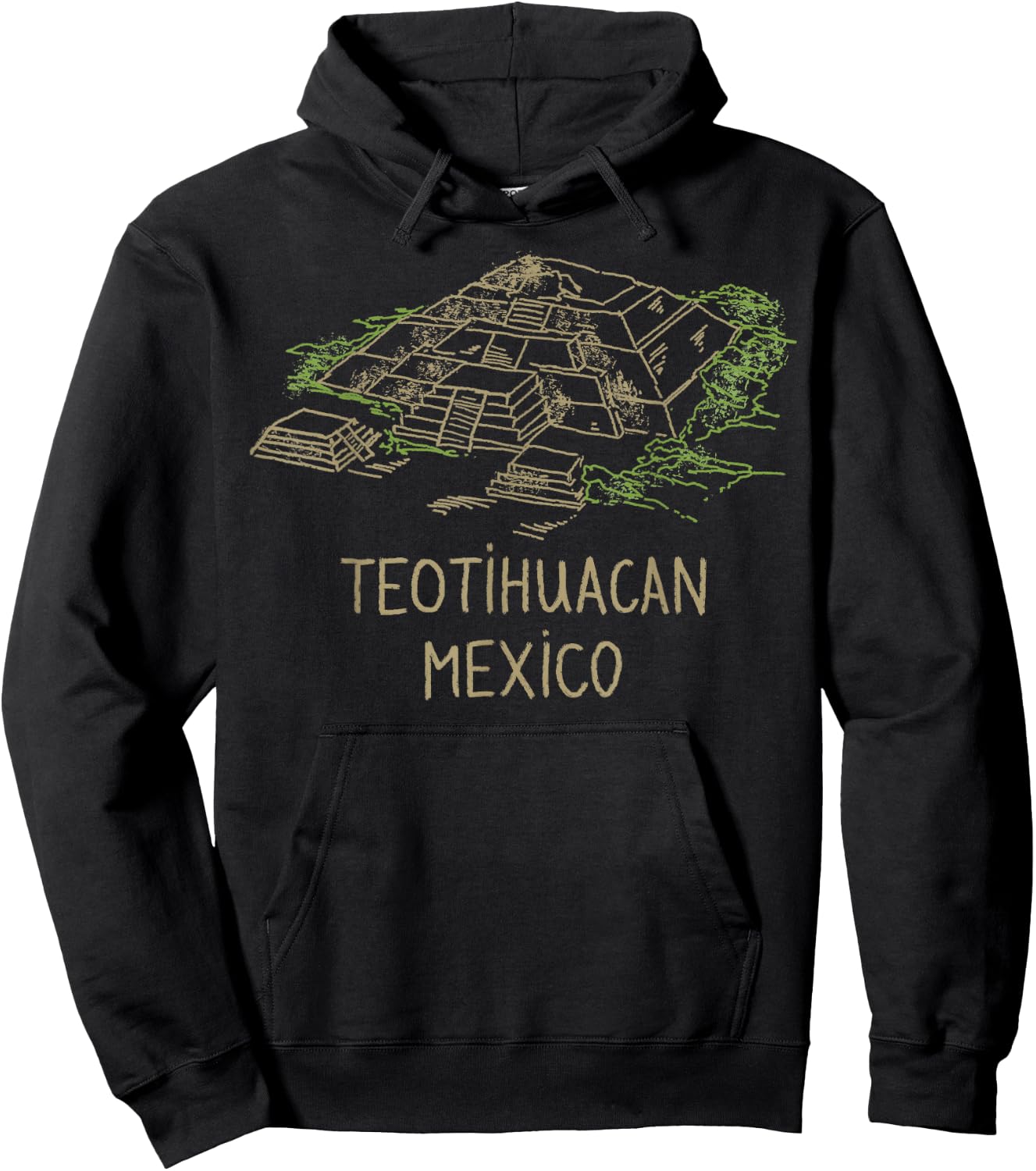 Teotihuacan Mexico Hoodie - Hoodie | Black