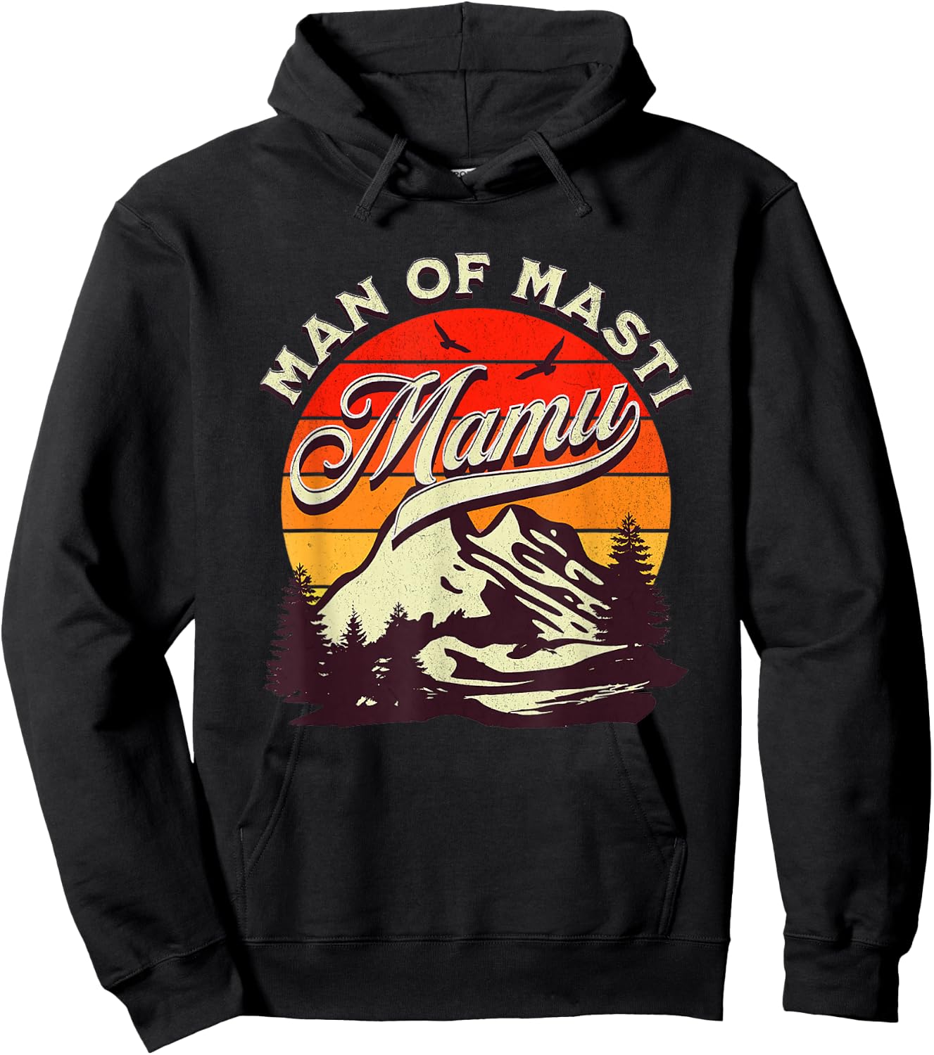Mamu Man of Masti, Cool Pakistani Mamu Desi Uncle Hoodie - Hoodie | Black