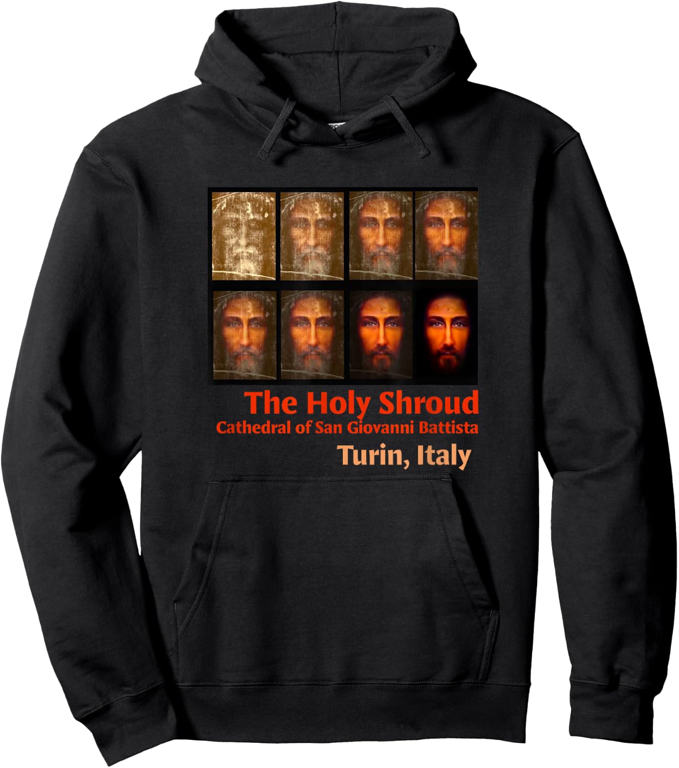 Shroud of Turin The Holy Face of Jesus Test Phases Hoodie - Hoodie | Black
