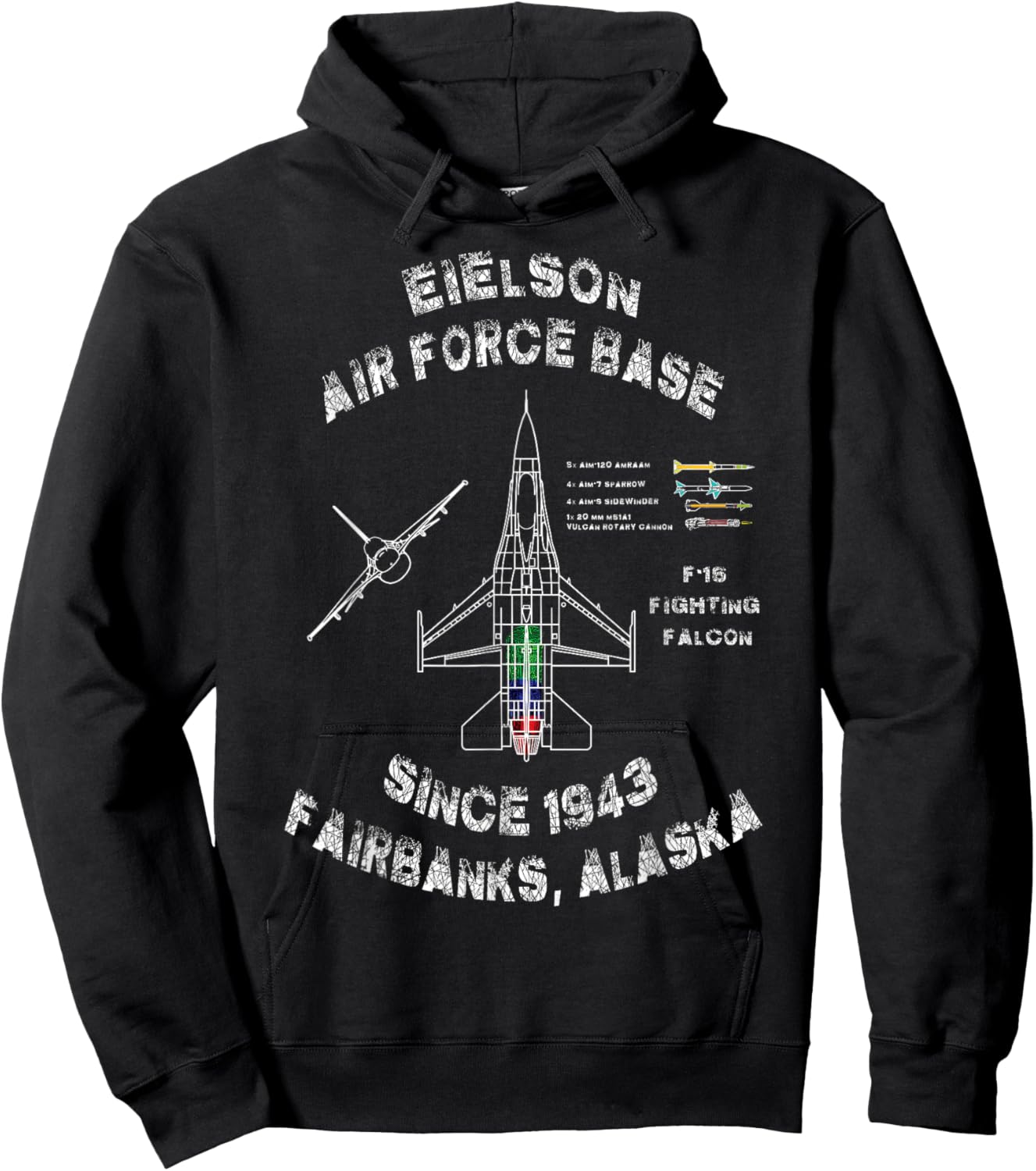 Eielson Air Force Base Specs Hoodie - Hoodie | Black
