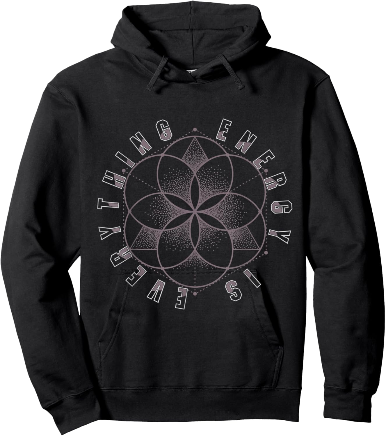Sacred Geometry Everything is Energy Hoodie - Hoodie | Black