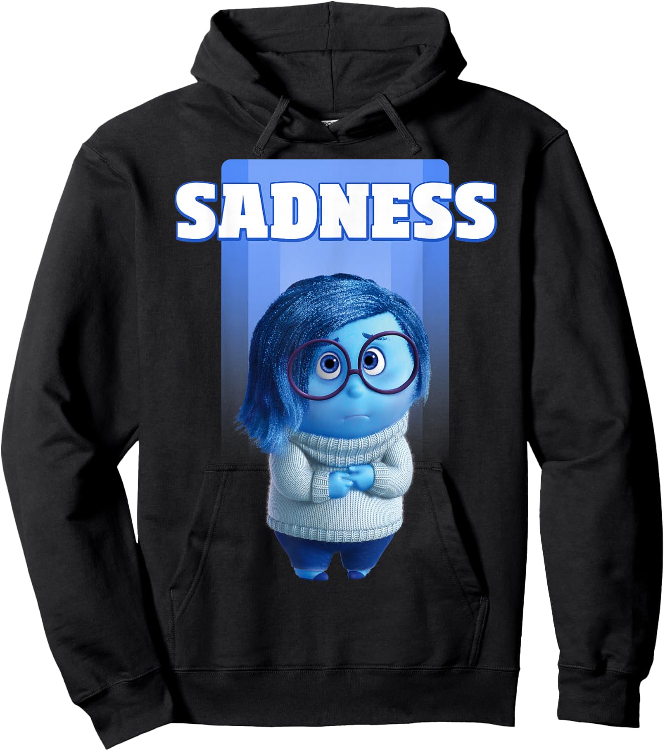 Disney Pixar Inside Out Sadness Portrait Hoodie - Hoodie | Black